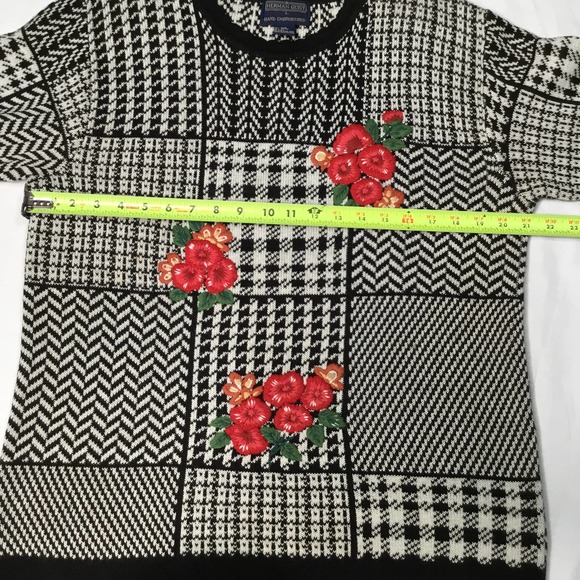 Vintage Hand Embroidered Sweater Geist - Picture 5 of 9
